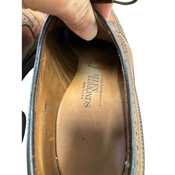 Allen Edmonds MacNeil Mens Brown Leather Oxford Dress Shoes Size 14AA SKU 7427 main image 7